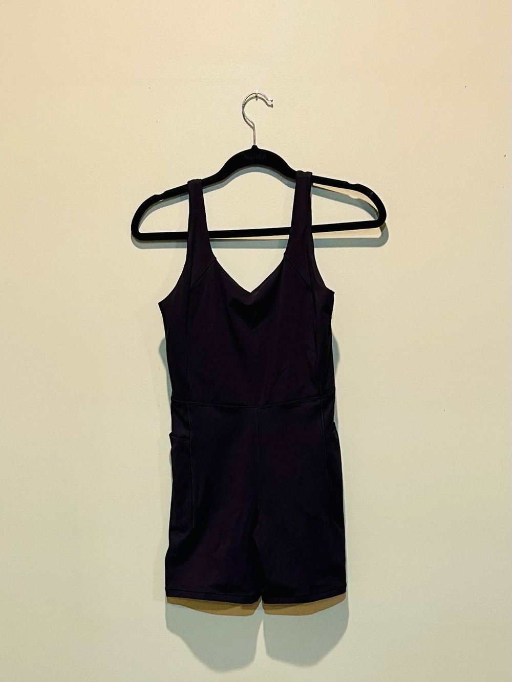 CALIA Black Sleeveless One-Piece Romper